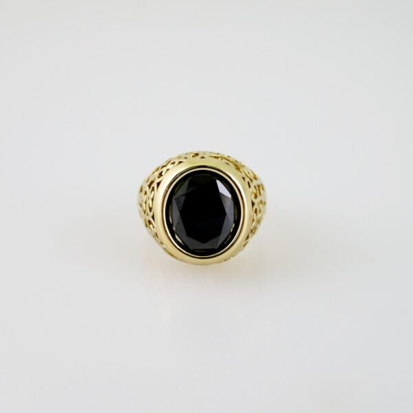 R714 RING - ANILLO - Zircon Stone - 14K Real Color