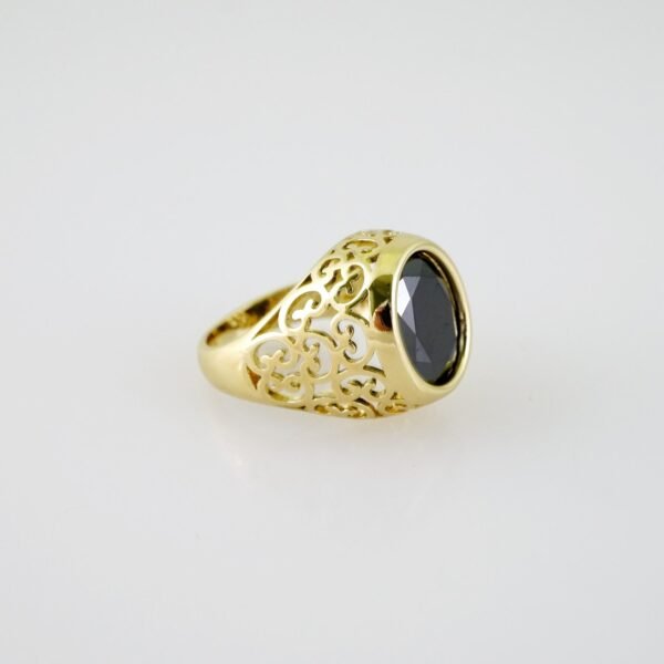 R714 RING - ANILLO - Zircon Stone - 14K Real Color - Image 2
