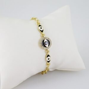 B1491 Bracelet - Pulseras - Zircon Stone - 14K Real Color