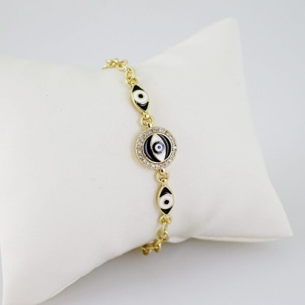 B1491 Bracelet - Pulseras - Zircon Stone - 14K Real Color