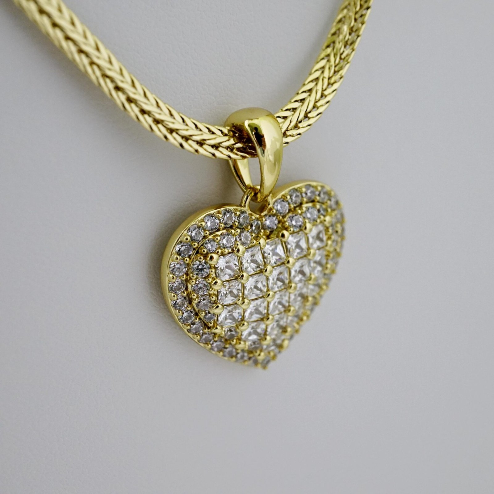 SET1684 Choker - Earrings - Aretes - Zircon Stone - 14K Real Color - Image 2