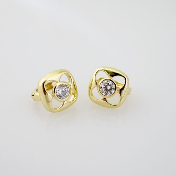SET1685 Cadenas - Colgante - Aretes - Chain W - Pendants- Earrings - 14K Real Color - Zircon Stone - 2mmx45cm - Image 2