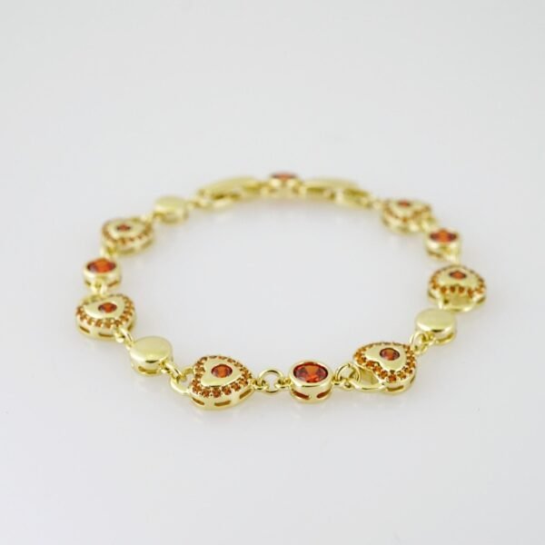 B1496 Bracelet - Pulseras - Zircon Stone - 14K Real Color - Image 2