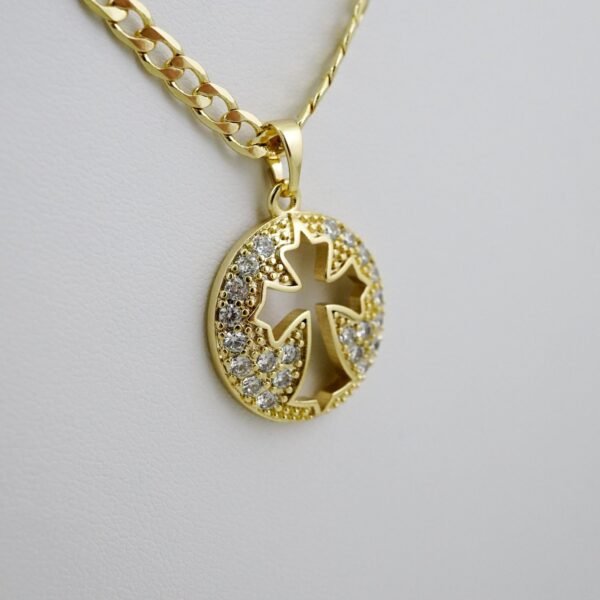SET1694 Cadenas & Colgantes - Chain - Pendants -  14K Real Color - Zircon Stone - 3mmX60cm - Image 2