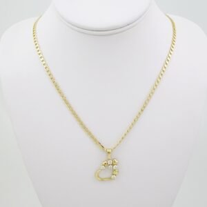 SET1695 Cadenas & Colgantes - Chain - Pendants -  14K Real Color - Zircon Stone - 3mmX60cm