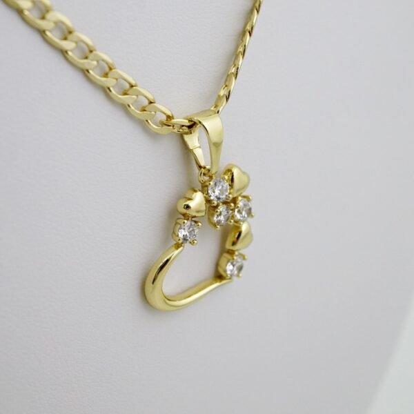 SET1695 Cadenas & Colgantes - Chain - Pendants -  14K Real Color - Zircon Stone - 3mmX60cm - Image 2