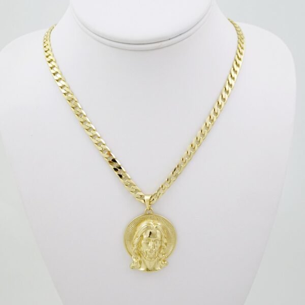 SET1696 Cadenas & Colgantes - Chain - Pendants -  14K Real Color - Zircon Stone - 6mmX60cm