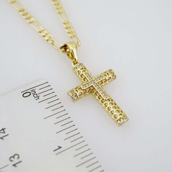 SET1698   Cadenas & Colgantes - Chain - Pendants -  14K Real Color - Zircon Stone - 3mmX60cm - Image 3
