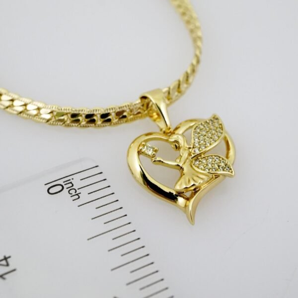 SET1699 Gargantilla & Pulsera - Choker W - Bracelet - Zircon Stone - 14K Real Color - Image 3