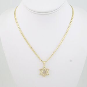 SET1702  Cadenas & Colgantes - Chain - Pendants - Zircon Stone - 14K Real Color - 3mmX45cm