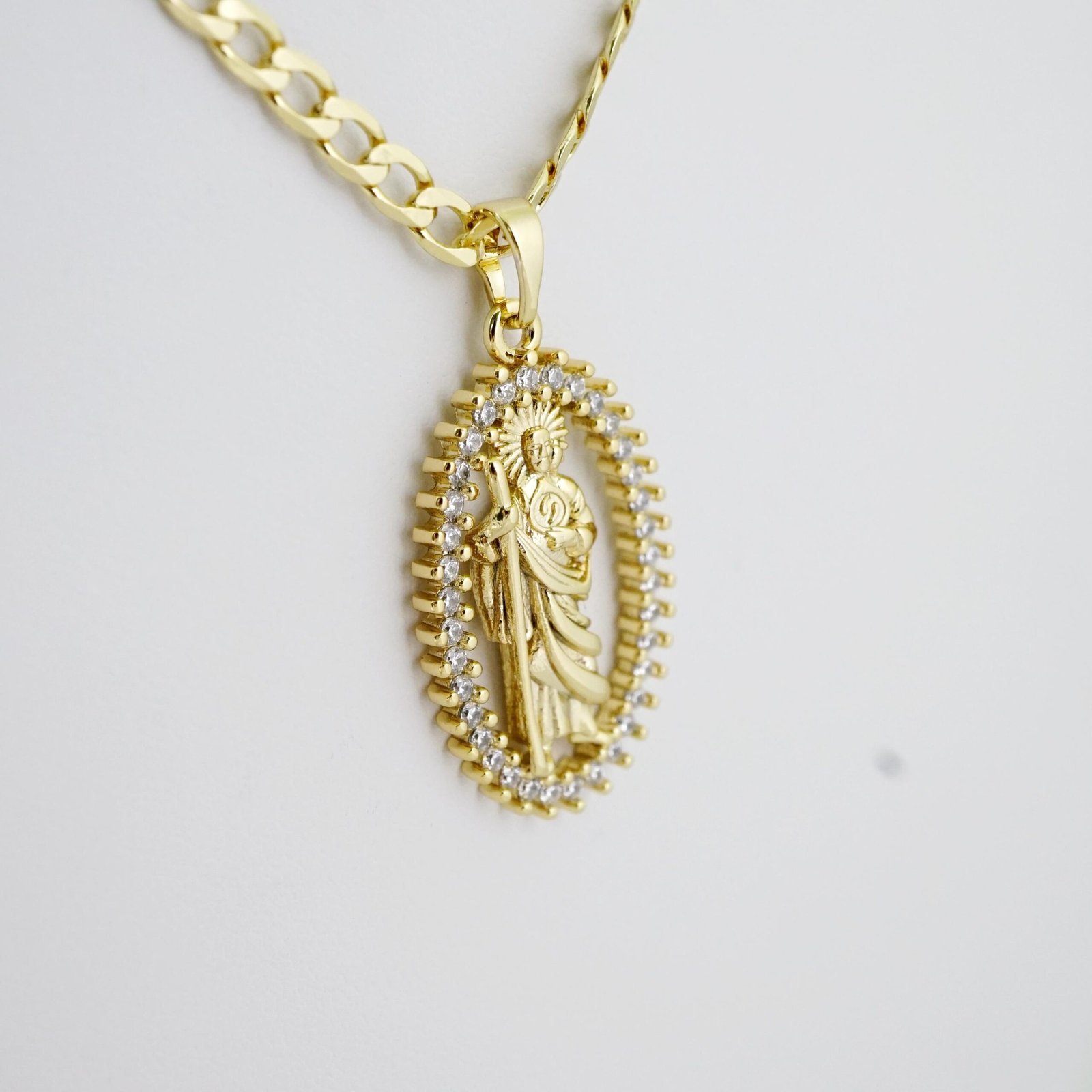 SET1703 Cadenas & Colgantes - Chain - Pendants - Zircon Stone - 14K Real Color - 3mmX60cm - Image 2