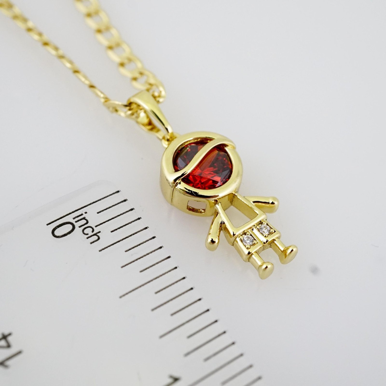 SET1704 Cadenas & Colgantes - Chain - Pendants - Zircon Stone - 14K Real Color - 3mmX45cm - Image 3