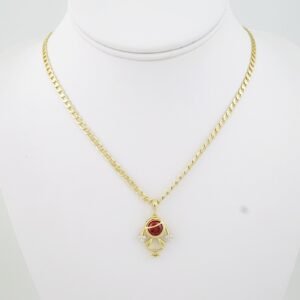 SET1705 Cadenas & Colgantes - Chain - Pendants - Zircon Stone - 14K Real Color - 3mmX45cm