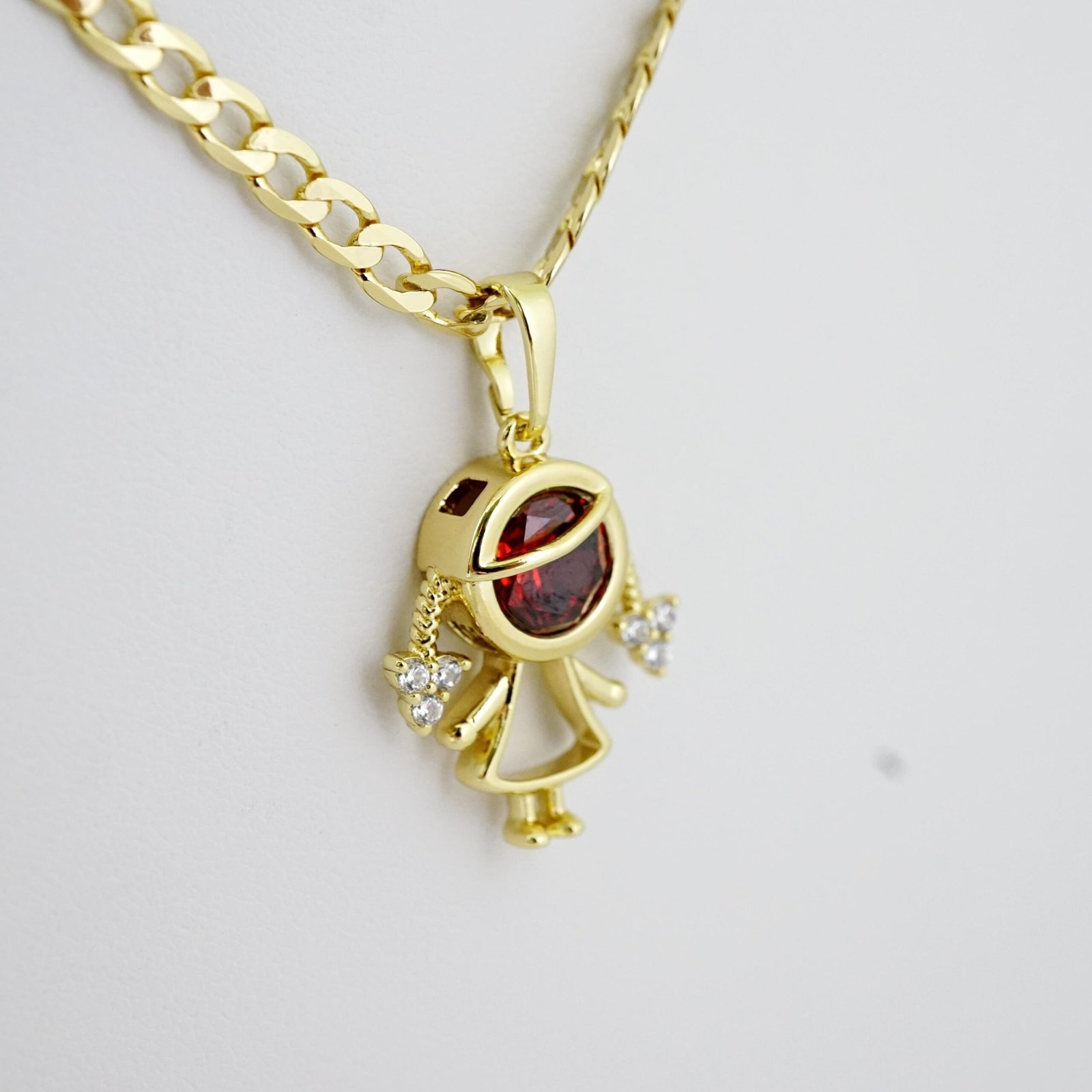 SET1705 Cadenas & Colgantes - Chain - Pendants - Zircon Stone - 14K Real Color - 3mmX45cm - Image 2