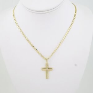 SET1706 Cadenas & Colgantes - Chain - Pendants - Zircon Stone - 14K Real Color - 3mmX60cm