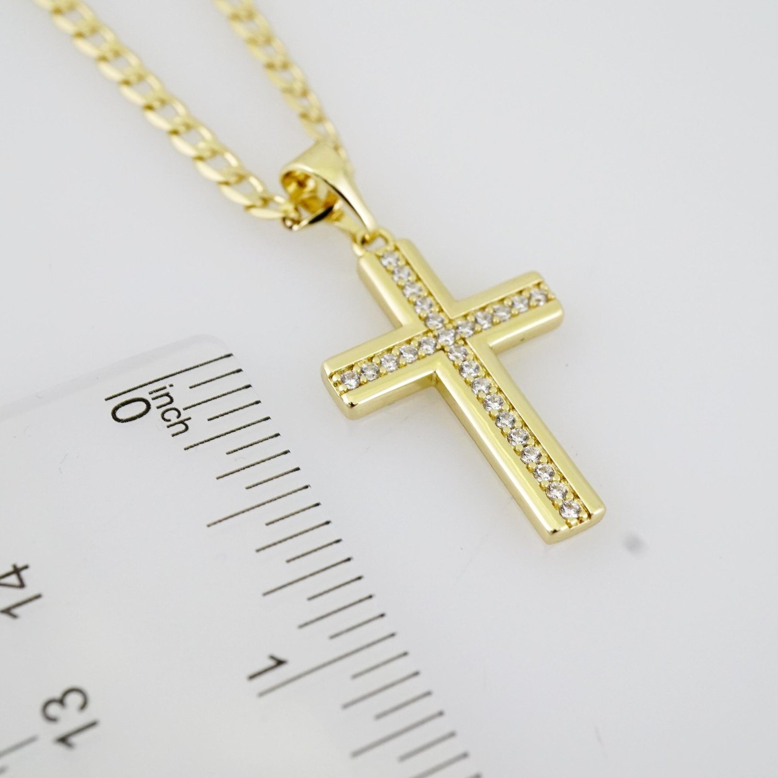 SET1706 Cadenas & Colgantes - Chain - Pendants - Zircon Stone - 14K Real Color - 3mmX60cm - Image 3