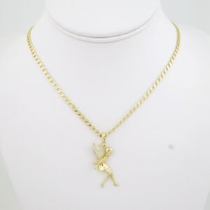 SET1708 Cadenas & Colgantes - Chain - Pendants - Zircon Stone - 14K Real Color - 3mmX45cm