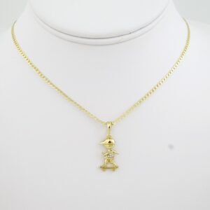 SET1710 Cadenas & Colgantes - Chain - Pendants - Zircon Stone - 14K Real Color - 2mmX50cm