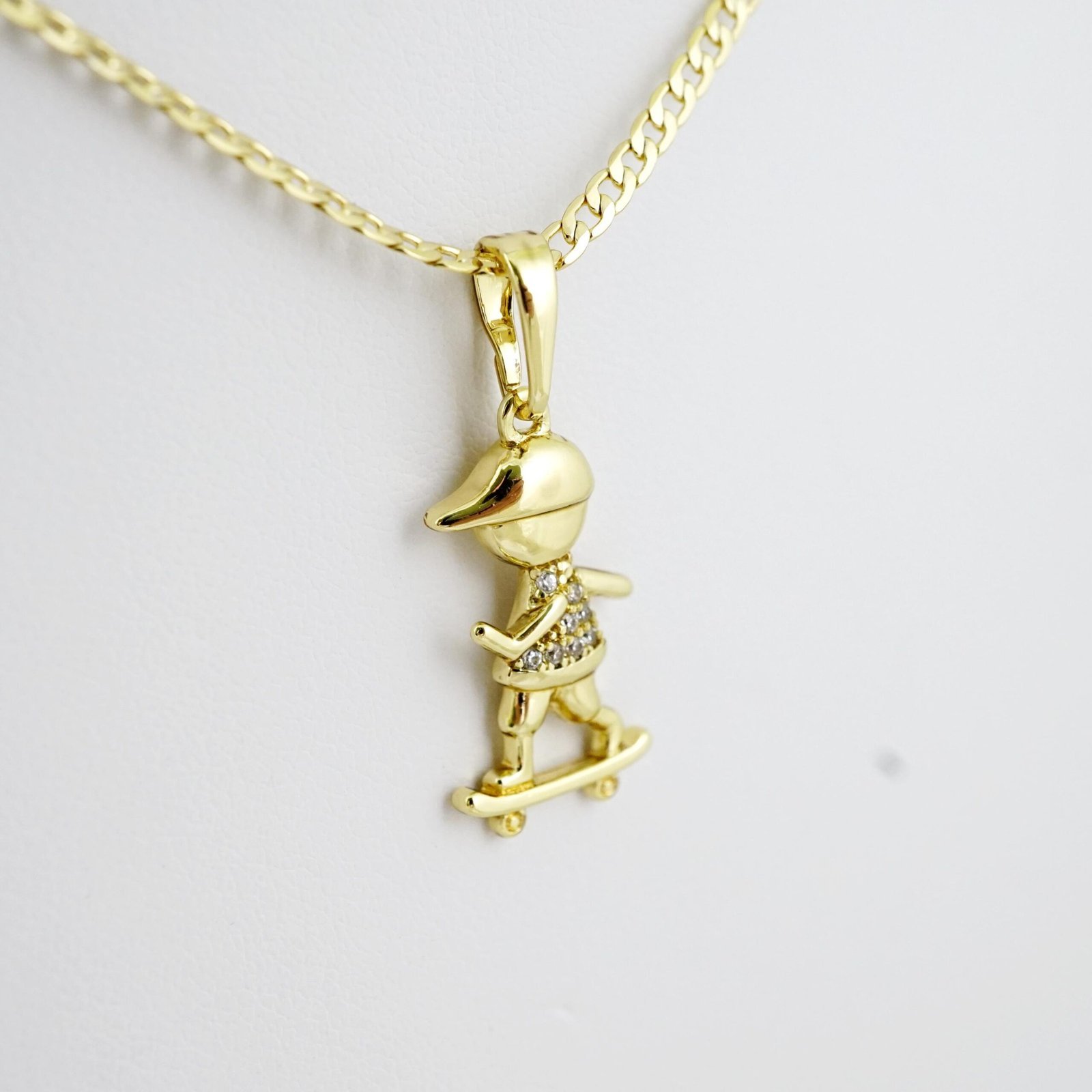 SET1710 Cadenas & Colgantes - Chain - Pendants - Zircon Stone - 14K Real Color - 2mmX50cm - Image 2