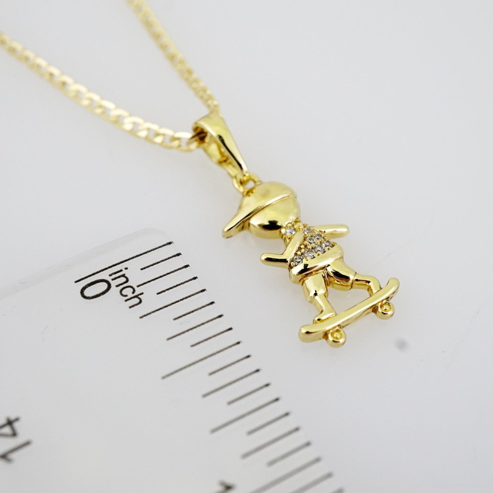 SET1710 Cadenas & Colgantes - Chain - Pendants - Zircon Stone - 14K Real Color - 2mmX50cm - Image 3