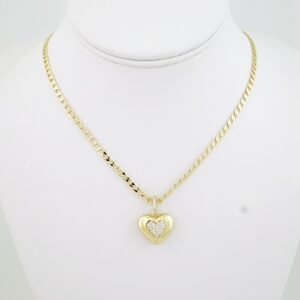 SET1713 Cadenas & Colgantes - Chain - Pendants - Zircon Stone - 14K Real Color - 3mmX45cm