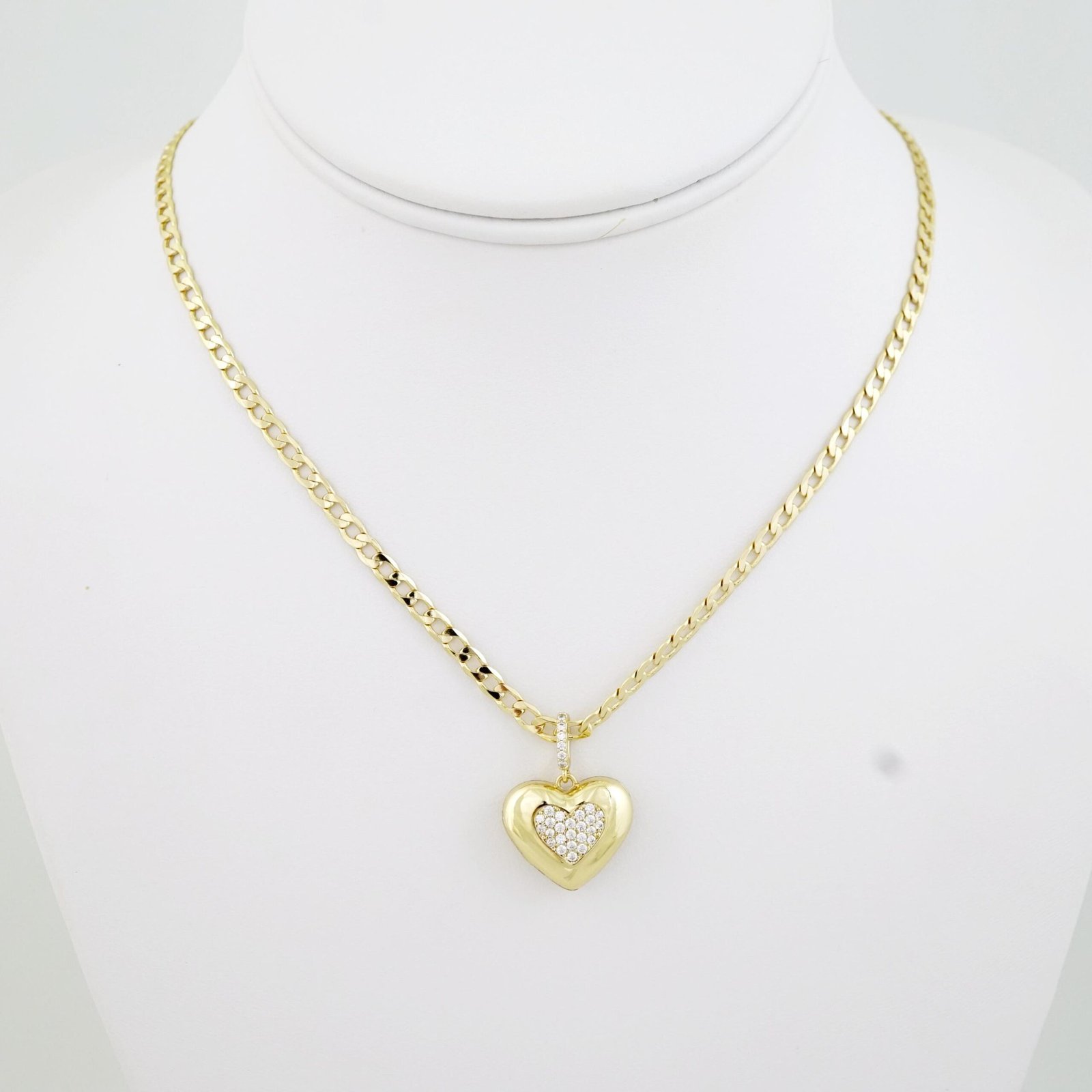 SET1713 Cadenas & Colgantes - Chain - Pendants - Zircon Stone - 14K Real Color - 3mmX45cm