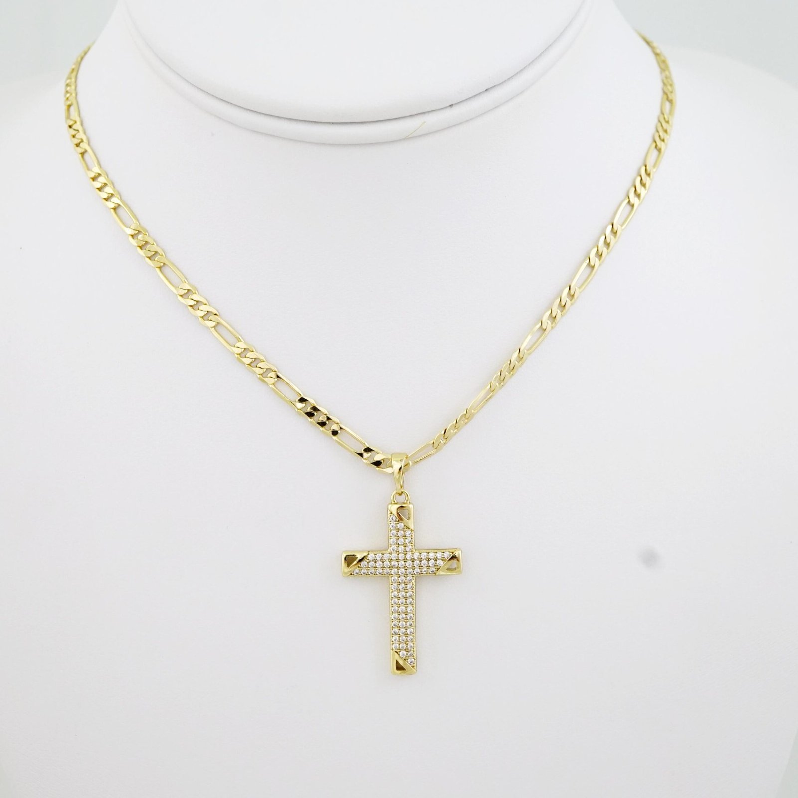 SET1714 Cadenas & Colgantes - Chain - Pendants - Zircon Stone - 14K Real Color - 3mmX45cm