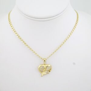 SET1715 Cadenas & Colgantes - Chain - Pendants - Zircon Stone - 14K Real Color - 3mmX45cm