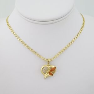 SET1716 Cadenas & Colgantes - Chain - Pendants - Zircon Stone - 14K Real Color - 3mmX45cm