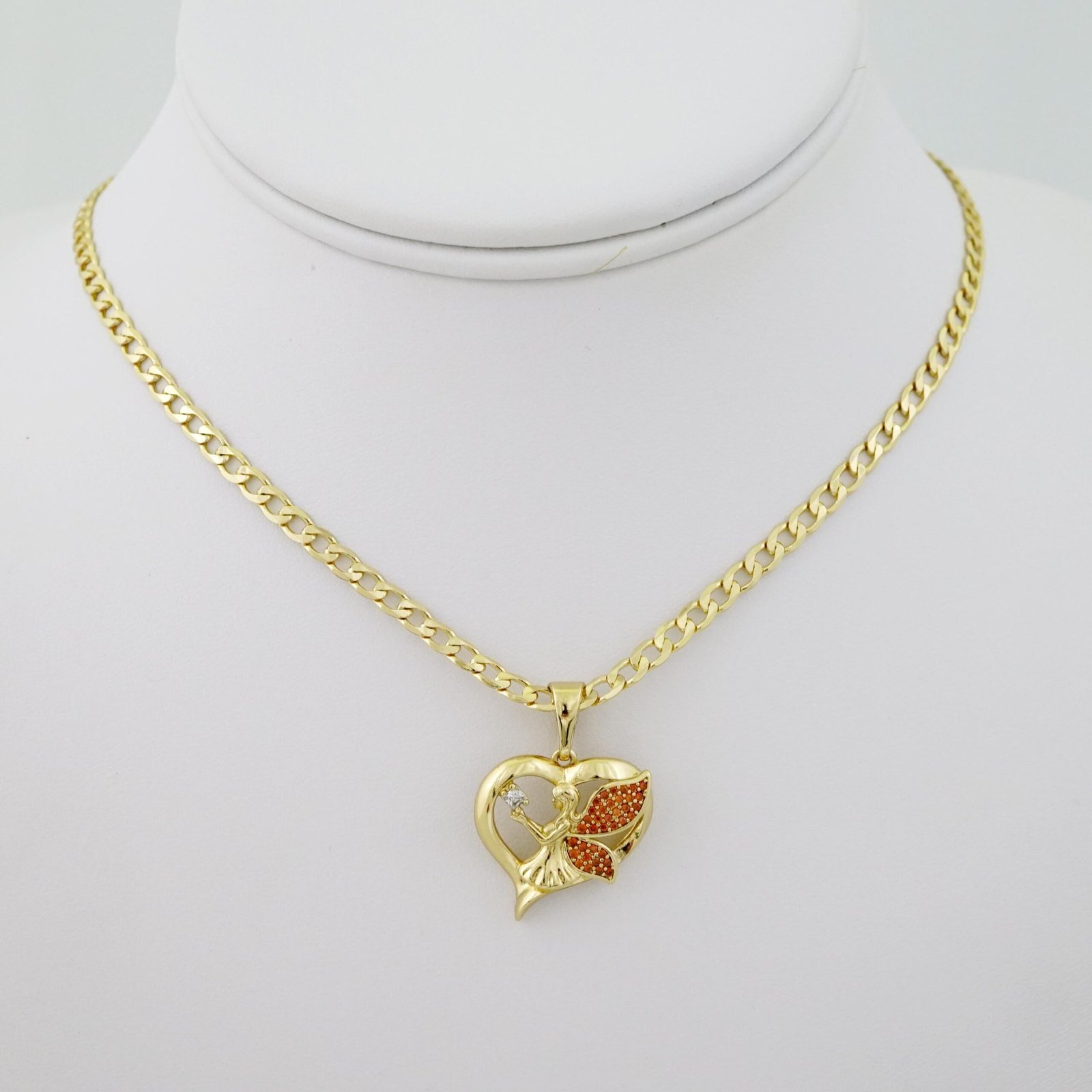 SET1716 Cadenas & Colgantes - Chain - Pendants - Zircon Stone - 14K Real Color - 3mmX45cm