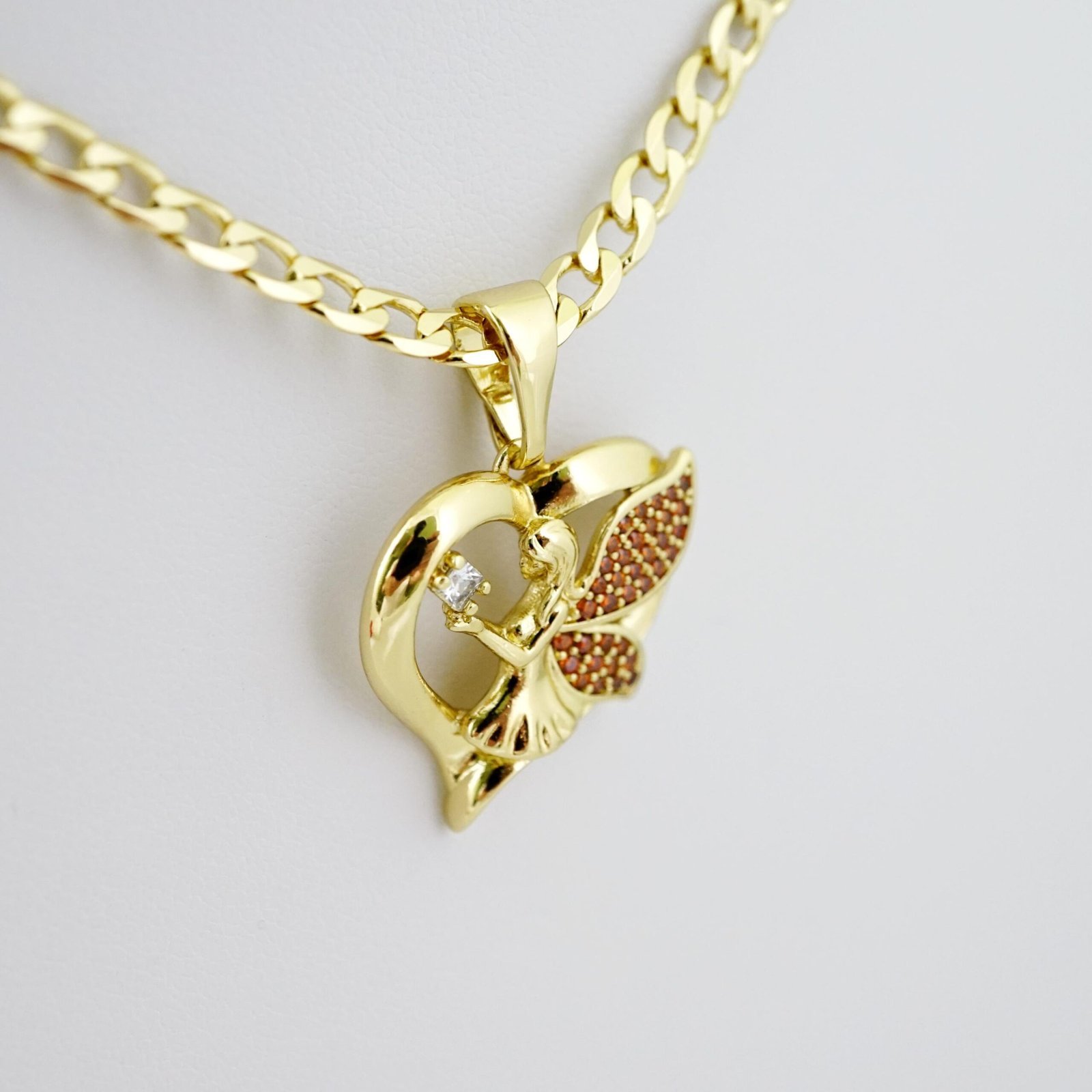 SET1716 Cadenas & Colgantes - Chain - Pendants - Zircon Stone - 14K Real Color - 3mmX45cm - Image 2