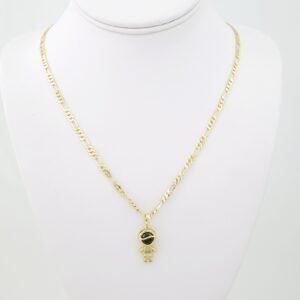 SET1717 Cadenas & Colgantes - Chain - Pendants - Zircon Stone - 14K Real Color - 3mmX60cm