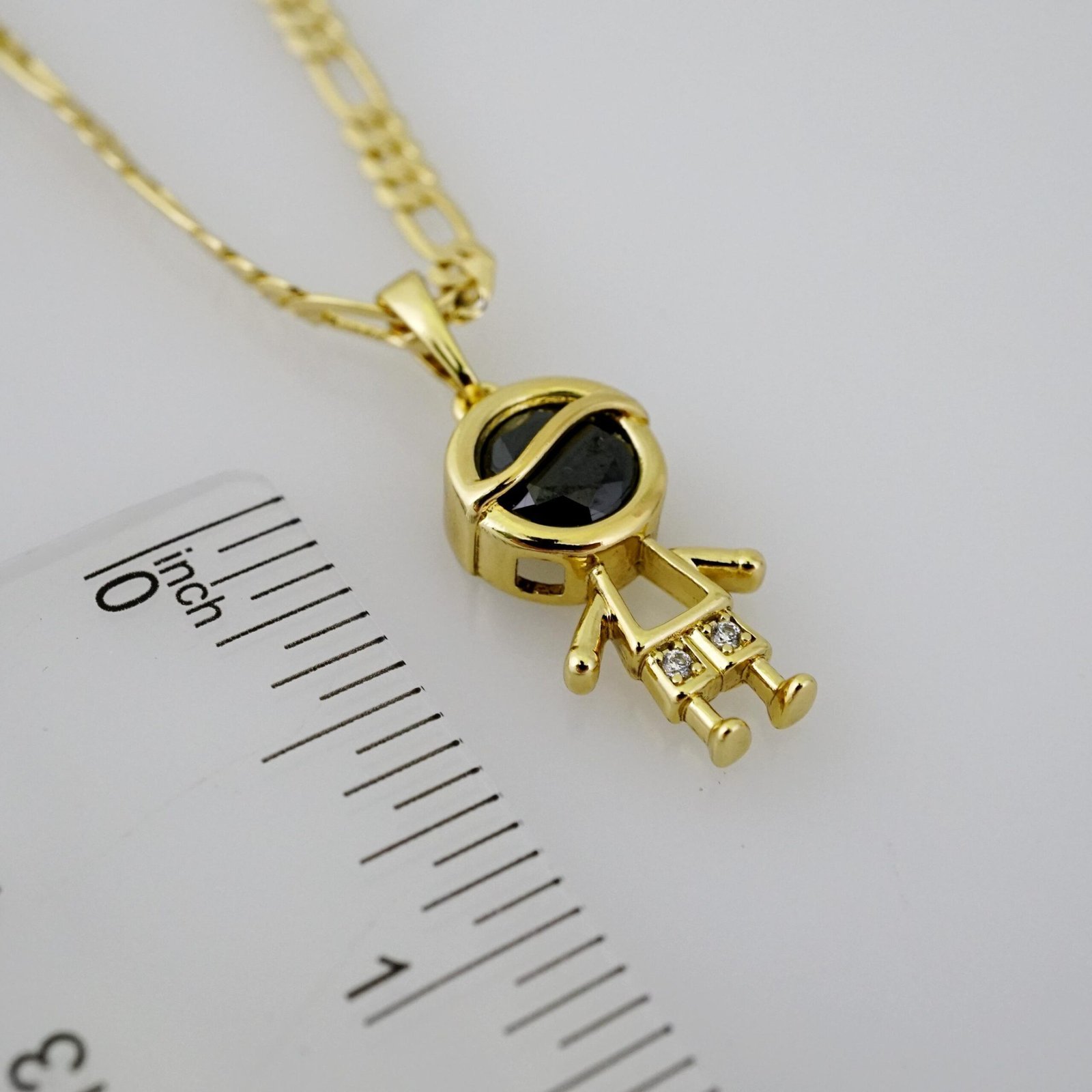 SET1717 Cadenas & Colgantes - Chain - Pendants - Zircon Stone - 14K Real Color - 3mmX60cm - Image 3