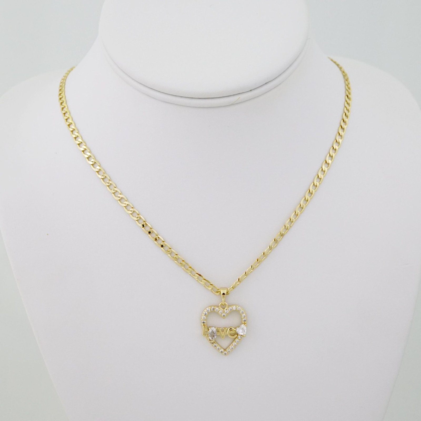 SET1719 Cadenas & Colgantes - Chain - Pendants - Zircon Stone - 14K Real Color - 3mmX60cm