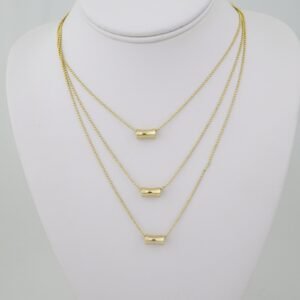 SET1739 Cadenas & Colgantes - Chain - Pendants - Zircon Stone - 14K Real Color