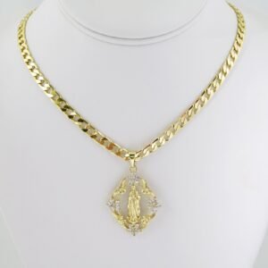 SET1521 Cadenas & Colgantes - Chain - Pendants -  14K Real Color - Zircon Stone - 6mmX45cm