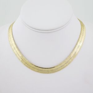 SET1524 Gargantilla - Choker W - Plain - 14K Real Color