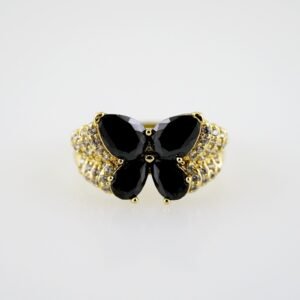 R745 RING - ANILLO - Zircon Stone - 14K Real Color